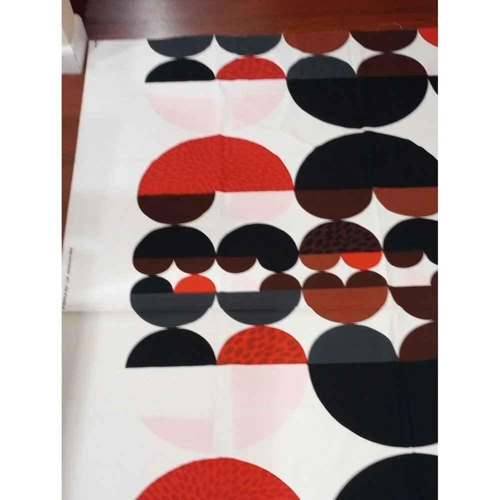 IKEA Anna Salander Abstract Hearts Fabric - 2 Yards